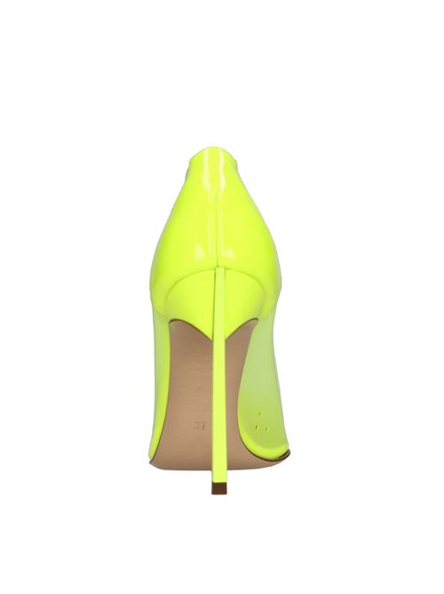 Décolleté Blade in plexi gomma e pelle CASADEI | 1F898V120GIALLO FLUO